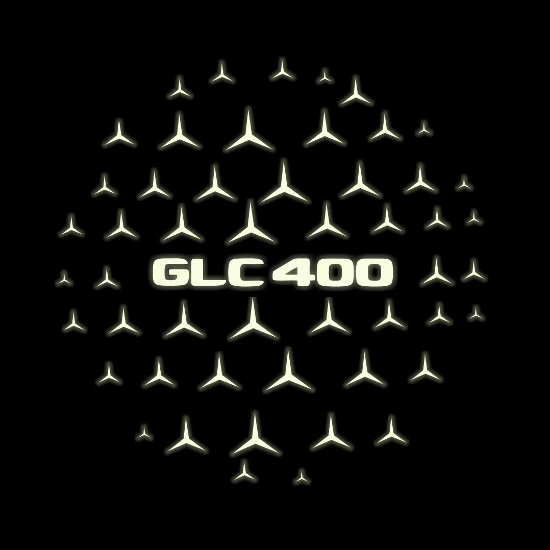 MERCEDES BENZ GLC 400 LOGO PROJECTOT LIGHTS  (quantity 1 = 1 set /2 door lights with 2 logo films)Nr.02M442