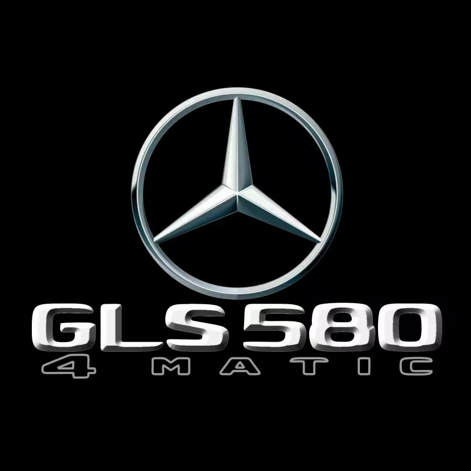MERCEDES BENZ GLS 580 LOGO PROJECTOT LIGHTS  (quantity 1 = 1 set /2 door lights with 2 logo films)Nr.02M476