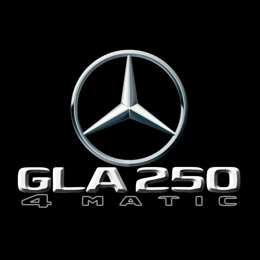 MERCEDES BENZ GLA 250 LOGO PROJECTOT LIGHTS  (quantity 1 = 1 set /2 door lights with 2 logo films)Nr.02M413