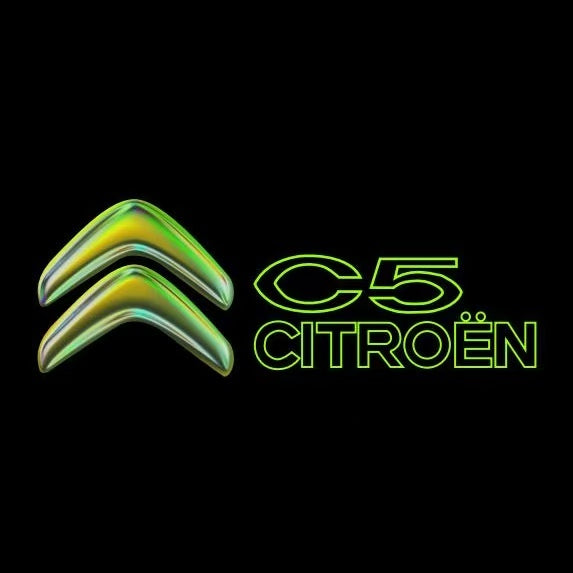 CITROËN ORIGINAL LOGO PROJECTOT LIGHTS Nr.2801 (quantità 1 = 2 pellicole logo /2 luci porta） 