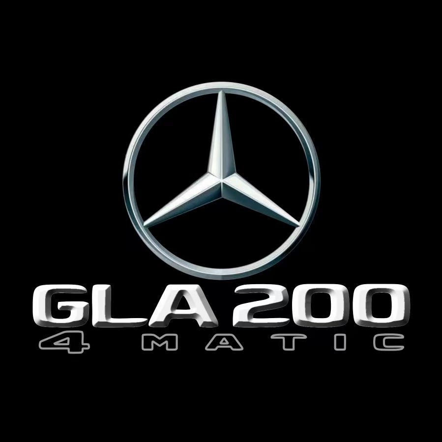 MERCEDES BENZ GLA 200 LOGO PROJECTOT LIGHTS  (quantity 1 = 1 set /2 door lights with 2 logo films)Nr.02M407
