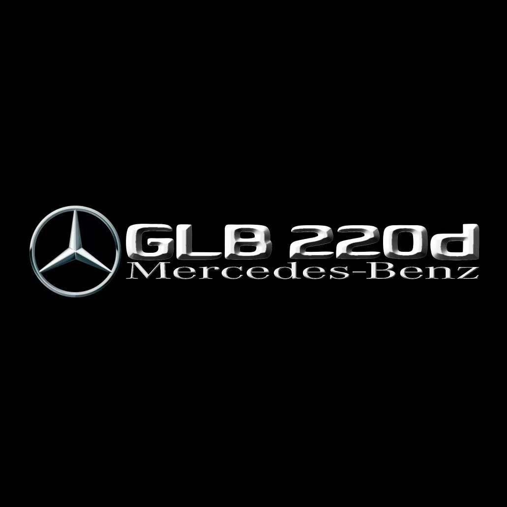 MERCEDES BENZ GLB 220d LOGO PROJECTOT LIGHTS  (quantity 1 = 1 set /2 door lights with 2 logo films)Nr.02M423