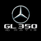 MERCEDES BENZ GL 350 LOGO PROJECTOT LIGHTS  (quantity 1 = 1 set /2 door lights with 2 logo films)Nr.02M483