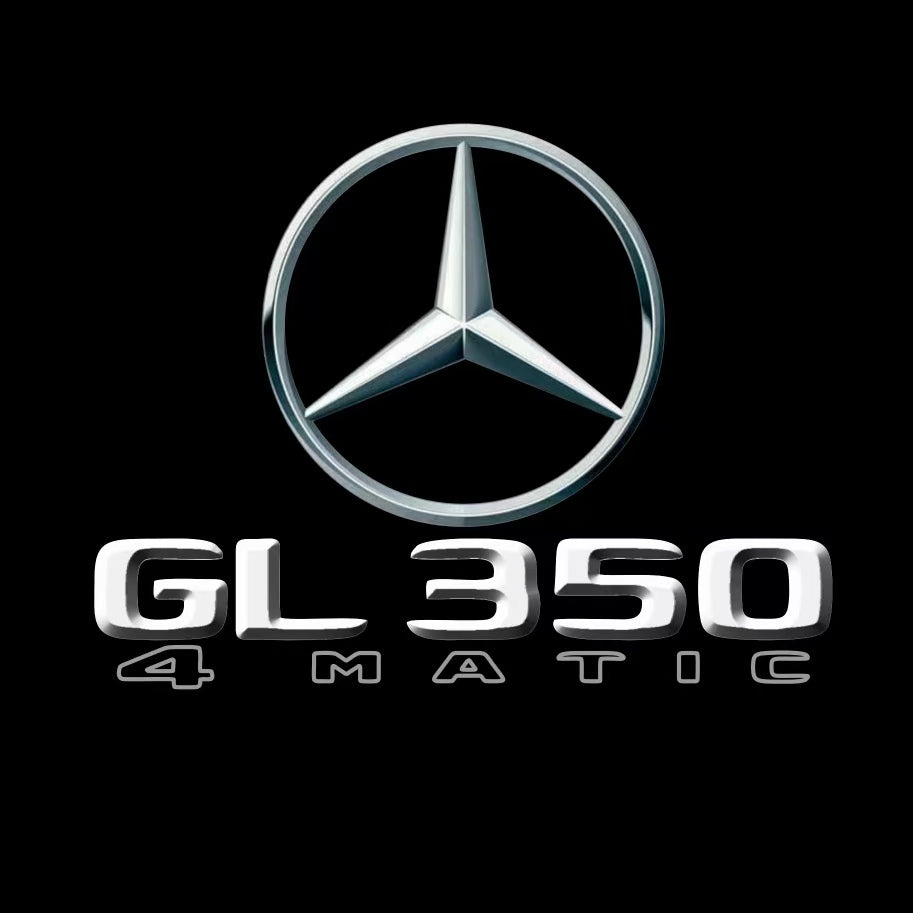 MERCEDES BENZ GL 350 LOGO PROJECTOT LIGHTS  (quantity 1 = 1 set /2 door lights with 2 logo films)Nr.02M483