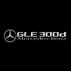 MERCEDES BENZ GLE 300d LOGO PROJECTOT LIGHTS  (quantity 1 = 1 set /2 door lights with 2 logo films)Nr.02M453