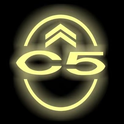 CITROËN ORIGINAL LOGO PROJECTOT LIGHTS Nr.2801 (quantità 1 = 2 pellicole logo /2 luci porta） 