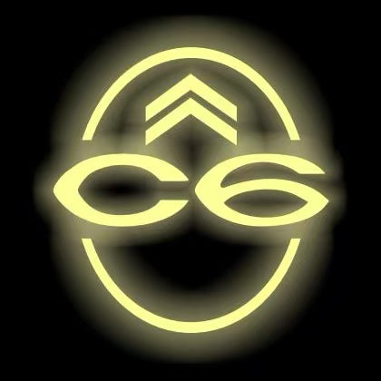 CITROËN ORIGINAL LOGO PROJECTOT LIGHTS Nr.2801 (quantità 1 = 2 pellicole logo /2 luci porta） 