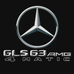 MERCEDES BENZ GLS63 AMG LOGO PROJECTOT LIGHTS  (quantity 1 = 1 set /2 door lights with 2 logo films)Nr.02M381