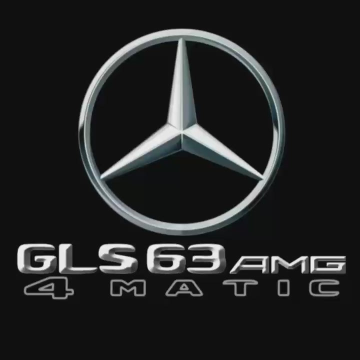 MERCEDES BENZ GLS63 AMG LOGO PROJECTOT LIGHTS  (quantity 1 = 1 set /2 door lights with 2 logo films)Nr.02M381