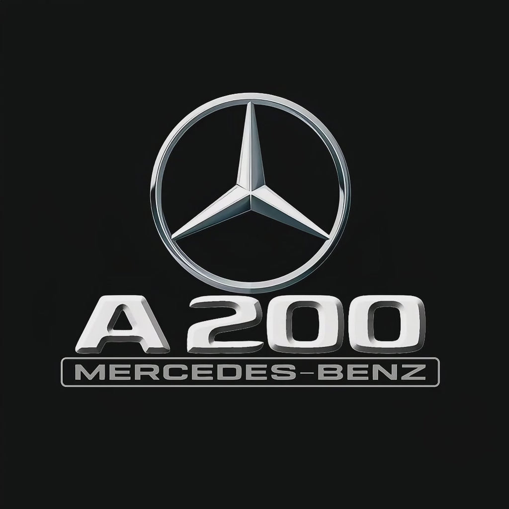 MERCEDES BENZ A200 LOGO PROJECTOT LIGHTS  (quantity 1 = 1 set /2 door lights with 2 logo films)Nr.02M031