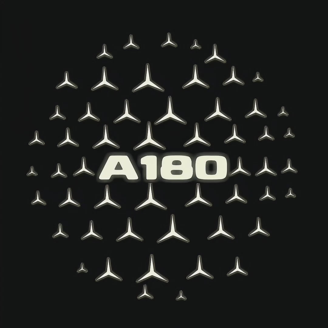 MERCEDES BENZ A180 LOGO PROJECTOT LIGHTS  (quantity 1 = 1 set /2 door lights with 2 logo films)Nr.02M028