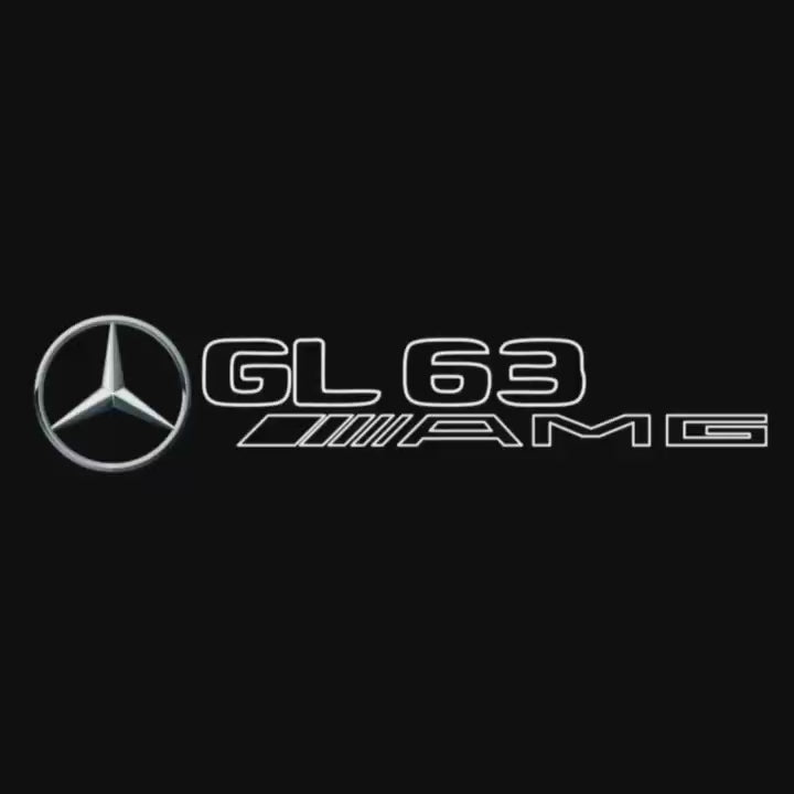 MERCEDES BENZ GL63 AMG LOGO PROJECTOT LIGHTS  (quantity 1 = 1 set /2 door lights with 2 logo films)Nr.02M402