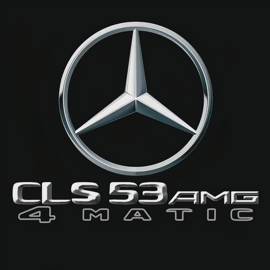 MERCEDES BENZ CLS53 AMG LOGO PROJECTOT LIGHTS  (quantity 1 = 1 set /2 door lights with 2 logo films)Nr.02M276