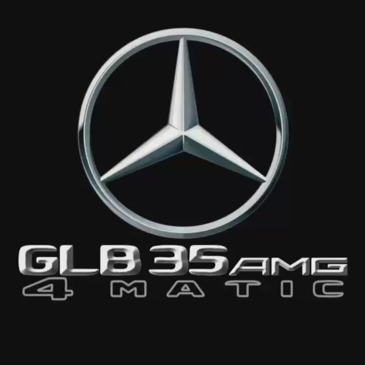 MERCEDES BENZ GLB35 AMG LOGO PROJECTOT LIGHTS  (quantity 1 = 1 set /2 door lights with 2 logo films)Nr.02M350