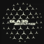 MERCEDES BENZ GLA35 AMG LOGO PROJECTOT LIGHTS  (quantity 1 = 1 set /2 door lights with 2 logo films)Nr.02M341