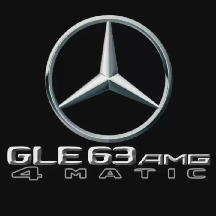 MERCEDES BENZ GLE63 AMG LOGO PROJECTOT LIGHTS  (quantity 1 = 1 set /2 door lights with 2 logo films)Nr.02M377