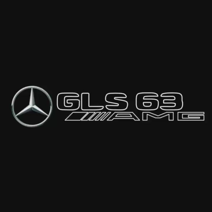 MERCEDES BENZ GLS63 AMG LOGO PROJECTOT LIGHTS  (quantity 1 = 1 set /2 door lights with 2 logo films)Nr.02M380