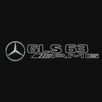 MERCEDES BENZ GLS63 AMG LOGO PROJECTOT LIGHTS  (quantity 1 = 1 set /2 door lights with 2 logo films)Nr.02M380