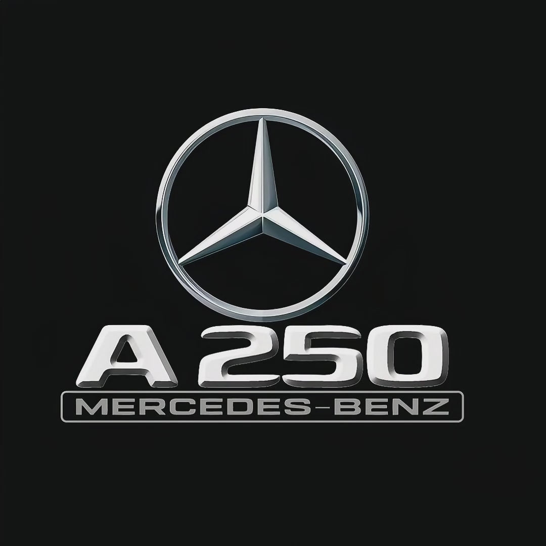 MERCEDES BENZ A250 LOGO PROJECTOT LIGHTS  (quantity 1 = 1 set /2 door lights with 2 logo films)Nr.02M027