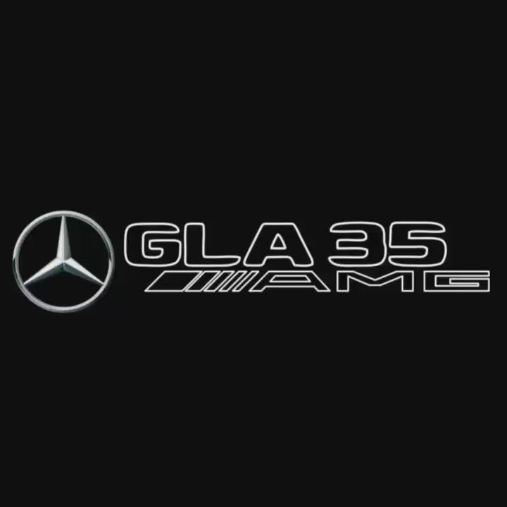 MERCEDES BENZ GLA35 AMG LOGO PROJECTOT LIGHTS  (quantity 1 = 1 set /2 door lights with 2 logo films)Nr.02M342