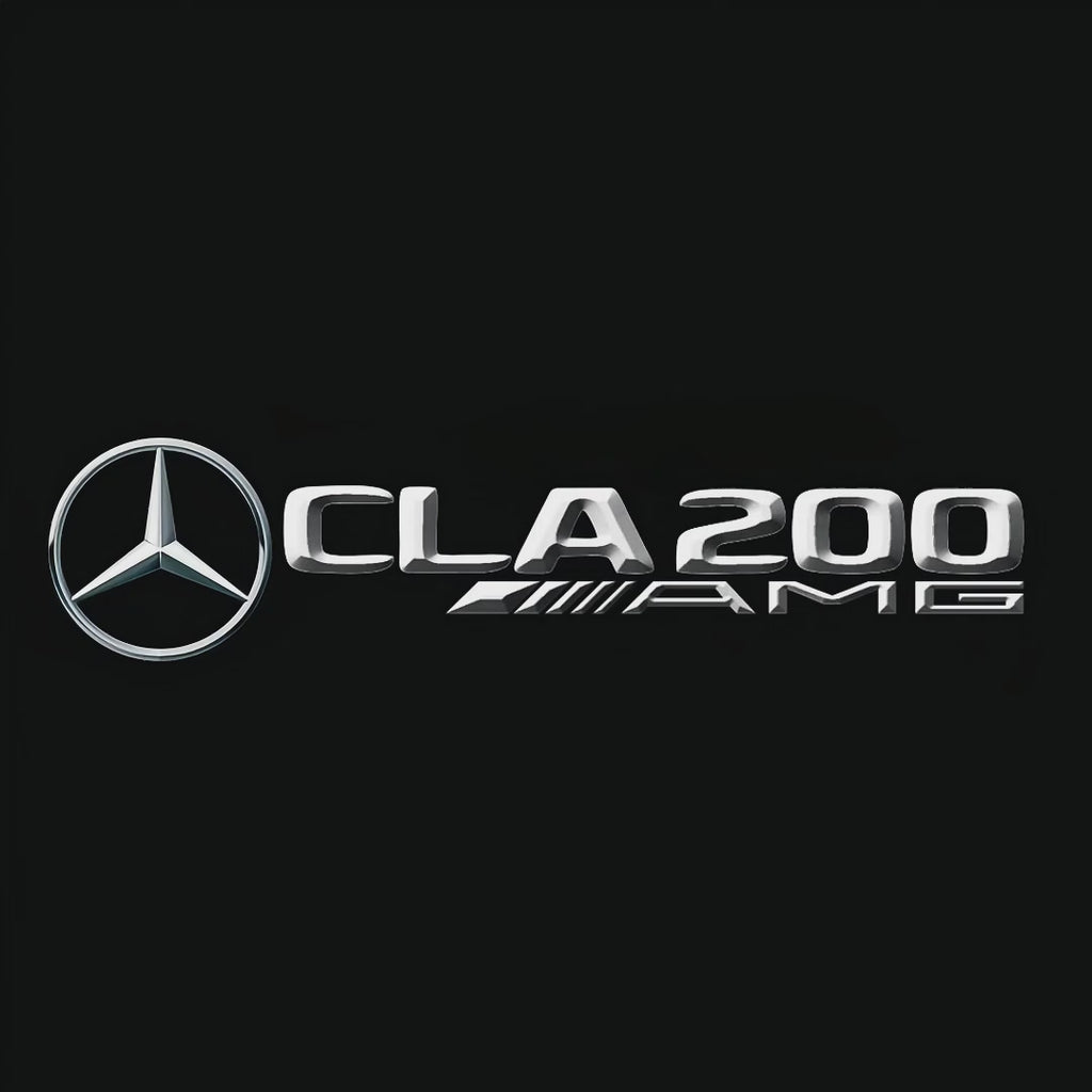 MERCEDES BENZ CLA 200 LOGO PROJECTOT LIGHTS  (quantity 1 = 1 set /2 door lights with 2 logo films)Nr.02M221