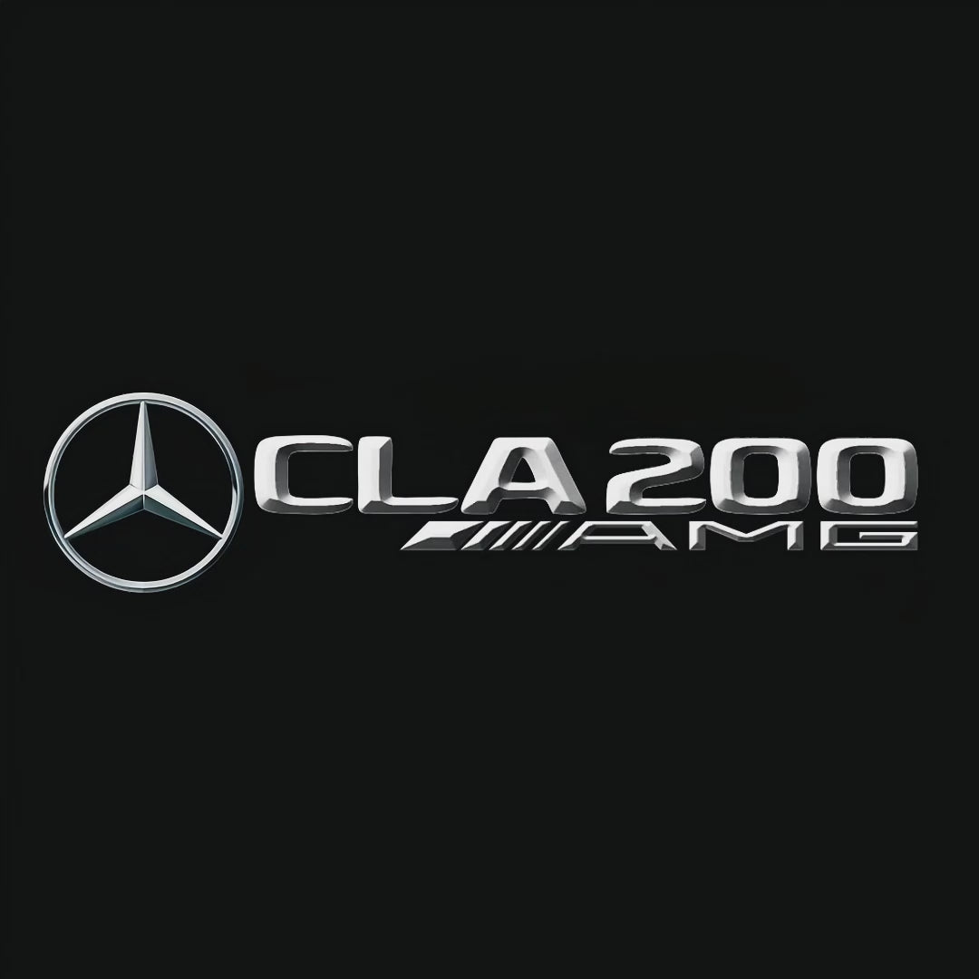 MERCEDES BENZ CLA 200 LOGO PROJECTOT LIGHTS  (quantity 1 = 1 set /2 door lights with 2 logo films)Nr.02M221
