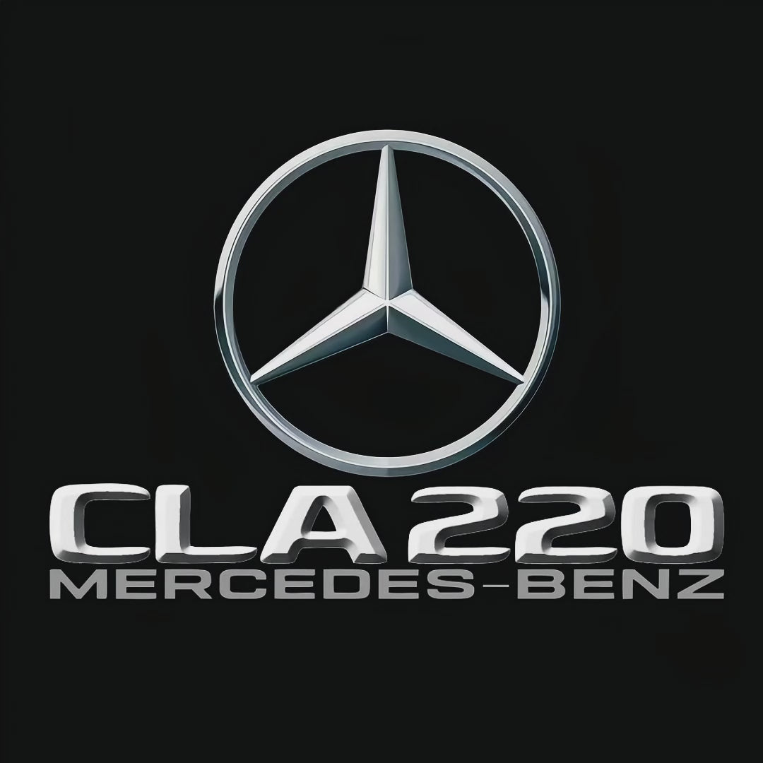 MERCEDES BENZ CLA 220 LOGO PROJECTOT LIGHTS  (quantity 1 = 1 set /2 door lights with 2 logo films)Nr.02M223
