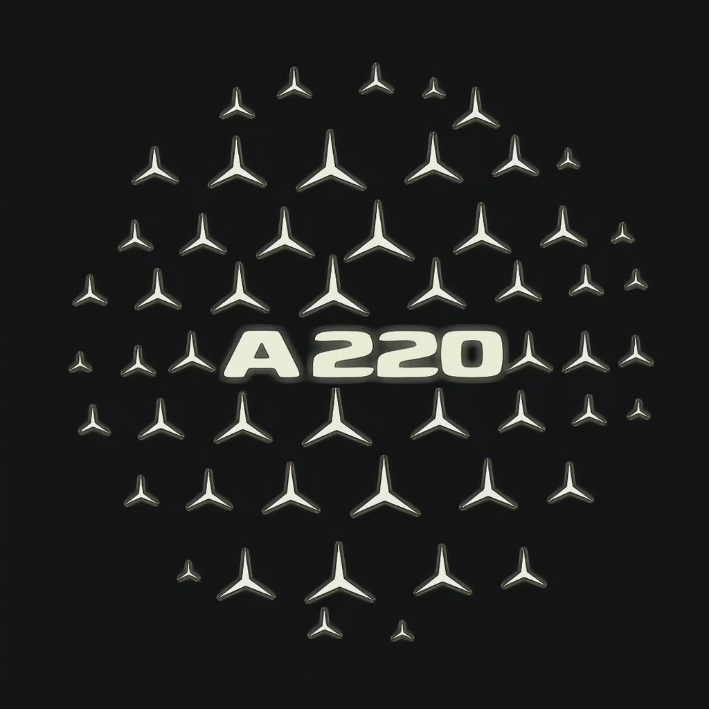 MERCEDES BENZ A220 LOGO PROJECTOT LIGHTS  (quantity 1 = 1 set /2 door lights with 2 logo films)Nr.02M025