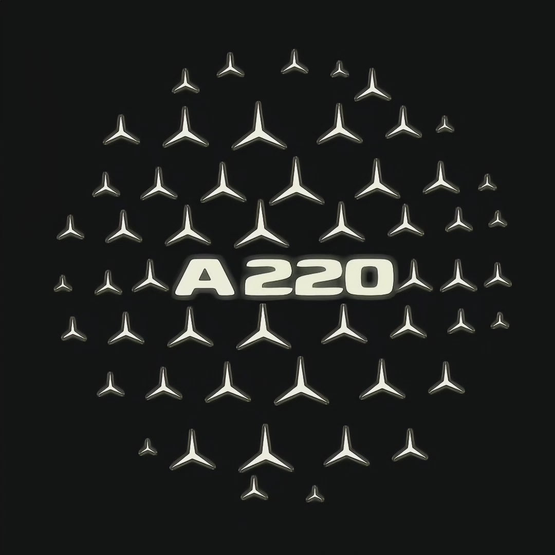 MERCEDES BENZ A220 LOGO PROJECTOT LIGHTS  (quantity 1 = 1 set /2 door lights with 2 logo films)Nr.02M025