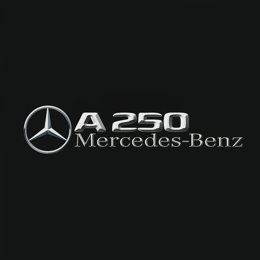 MERCEDES BENZ A250 LOGO PROJECTOT LIGHTS  (quantity 1 = 1 set /2 door lights with 2 logo films)Nr.02M034