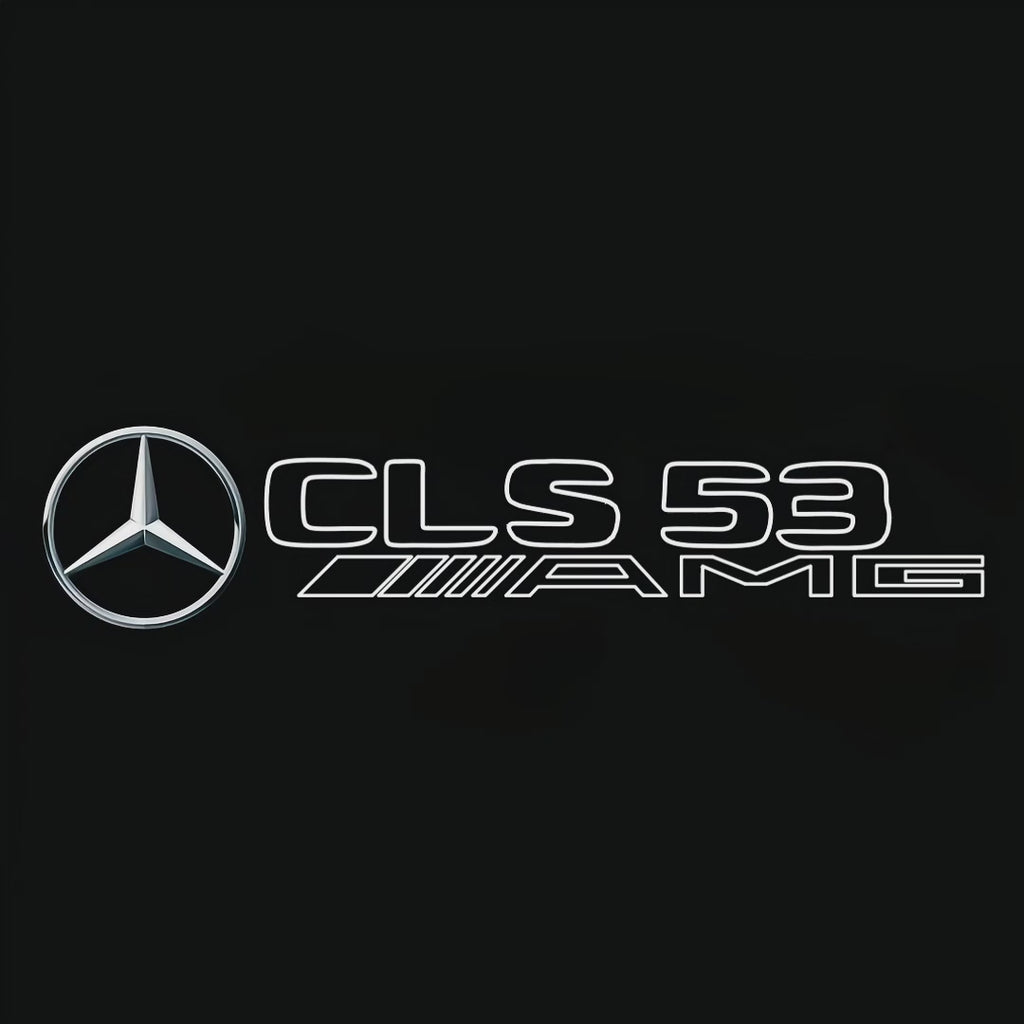 MERCEDES BENZ CLS53 AMG LOGO PROJECTOT LIGHTS  (quantity 1 = 1 set /2 door lights with 2 logo films)Nr.02M277