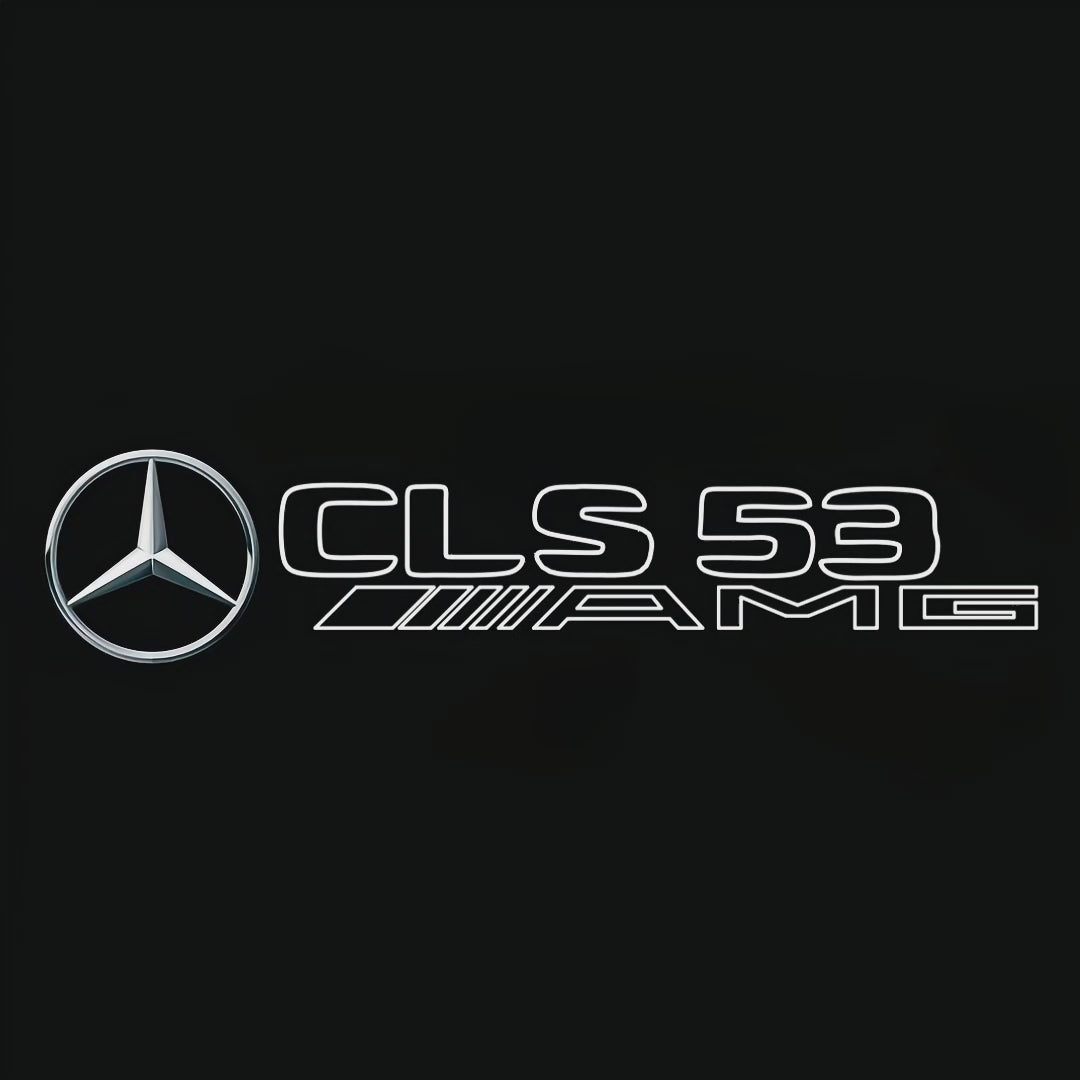 MERCEDES BENZ CLS53 AMG LOGO PROJECTOT LIGHTS  (quantity 1 = 1 set /2 door lights with 2 logo films)Nr.02M277