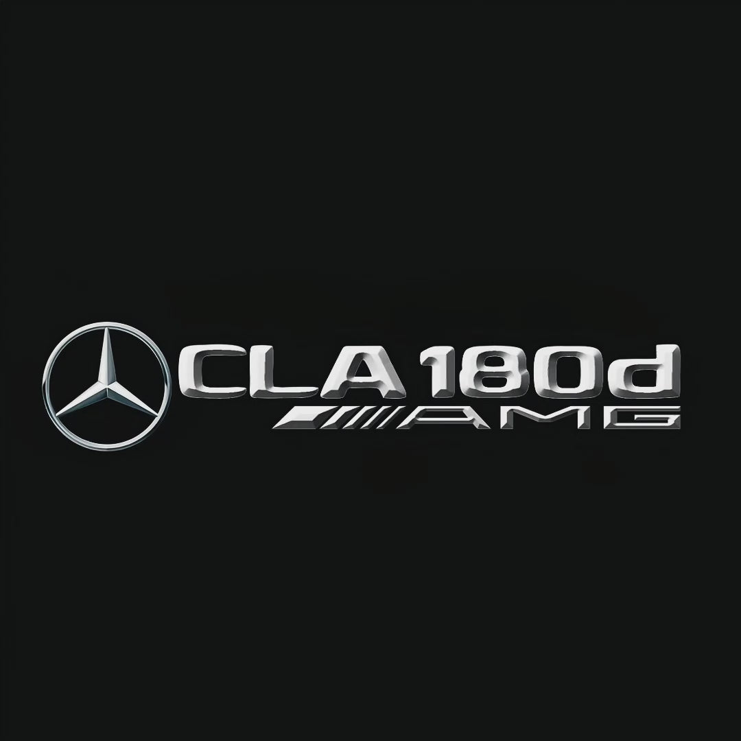 MERCEDES BENZ CLA 180d LOGO PROJECTOT LIGHTS  (quantity 1 = 1 set /2 door lights with 2 logo films)Nr.02M218