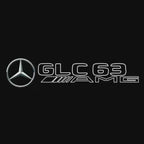 MERCEDES BENZ GLC63 AMG LOGO PROJECTOT LIGHTS  (quantity 1 = 1 set /2 door lights with 2 logo films)Nr.02M361