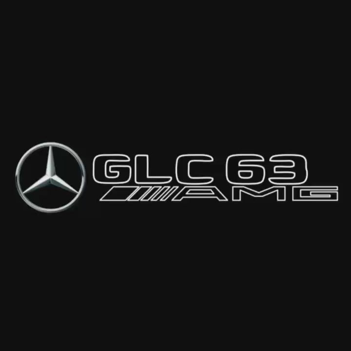 MERCEDES BENZ GLC63 AMG LOGO PROJECTOT LIGHTS  (quantity 1 = 1 set /2 door lights with 2 logo films)Nr.02M361