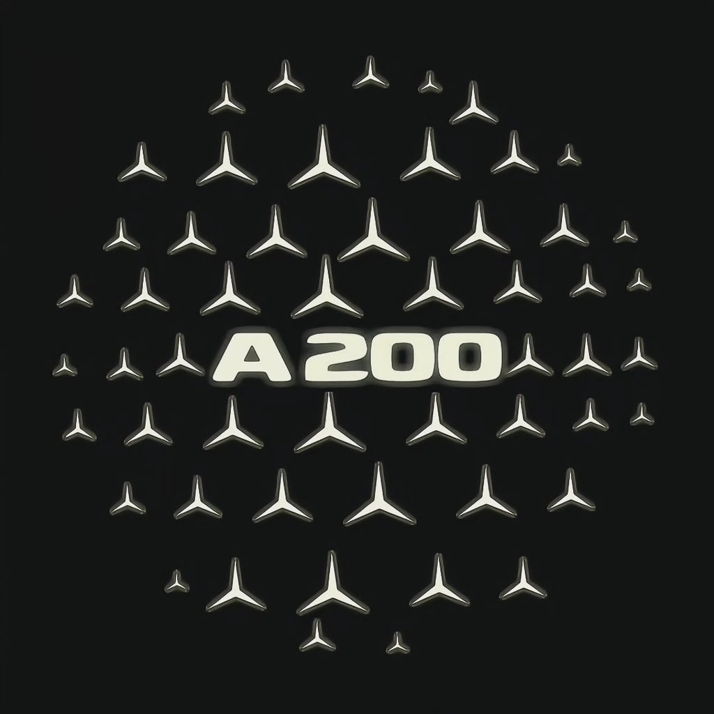 MERCEDES BENZ A200 LOGO PROJECTOT LIGHTS  (quantity 1 = 1 set /2 door lights with 2 logo films)Nr.02M032