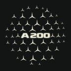 MERCEDES BENZ A200 LOGO PROJECTOT LIGHTS  (quantity 1 = 1 set /2 door lights with 2 logo films)Nr.02M032