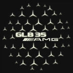 MERCEDES BENZ GLB35 AMG LOGO PROJECTOT LIGHTS  (quantity 1 = 1 set /2 door lights with 2 logo films)Nr.02M352