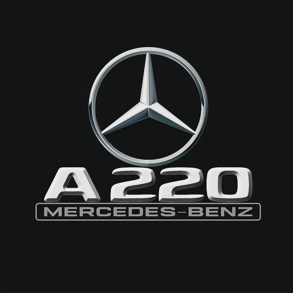 MERCEDES BENZ A220 LOGO PROJECTOT LIGHTS  (quantity 1 = 1 set /2 door lights with 2 logo films)Nr.02M035