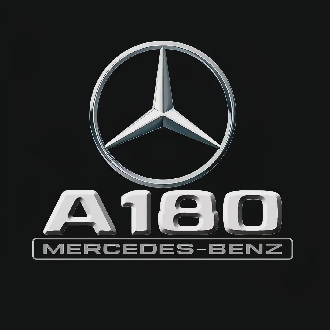 MERCEDES BENZ A180 LOGO PROJECTOT LIGHTS  (quantity 1 = 1 set /2 door lights with 2 logo films)Nr.02M033