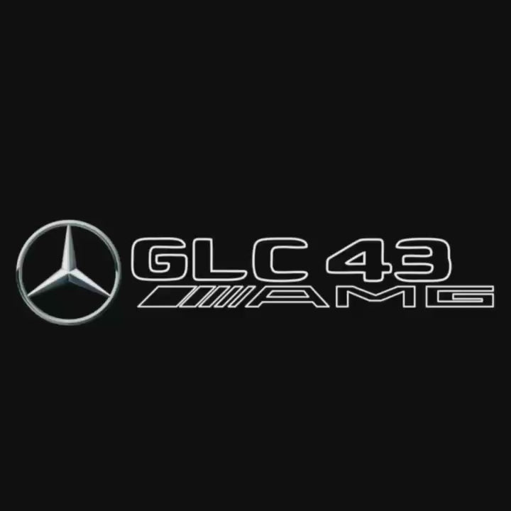 MERCEDES BENZ GLC43 AMG LOGO PROJECTOT LIGHTS  (quantity 1 = 1 set /2 door lights with 2 logo films)Nr.02M355