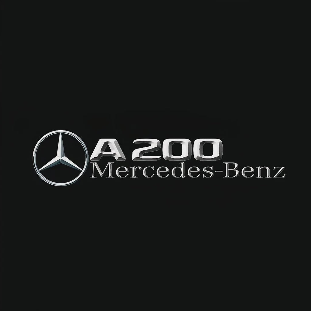 MERCEDES BENZ A200 LOGO PROJECTOT LIGHTS  (quantity 1 = 1 set /2 door lights with 2 logo films)Nr.02M024