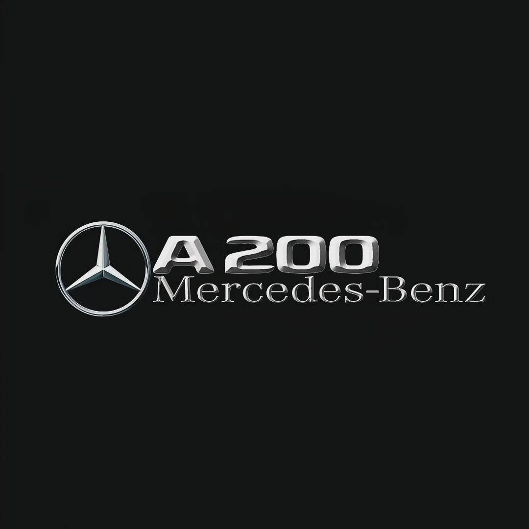 MERCEDES BENZ A200 LOGO PROJECTOT LIGHTS  (quantity 1 = 1 set /2 door lights with 2 logo films)Nr.02M024