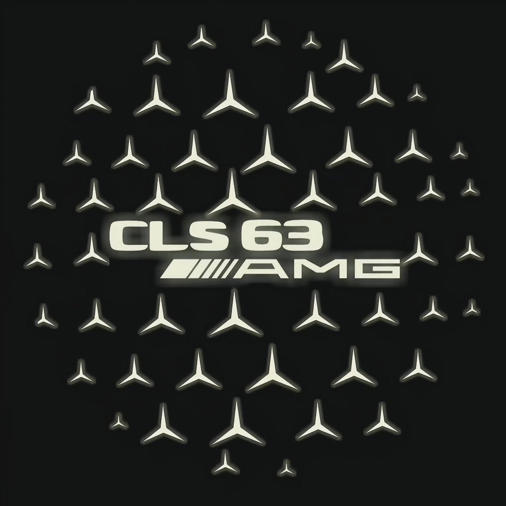 MERCEDES BENZ CLS63 AMG LOGO PROJECTOT LIGHTS  (quantity 1 = 1 set /2 door lights with 2 logo films)Nr.02M280