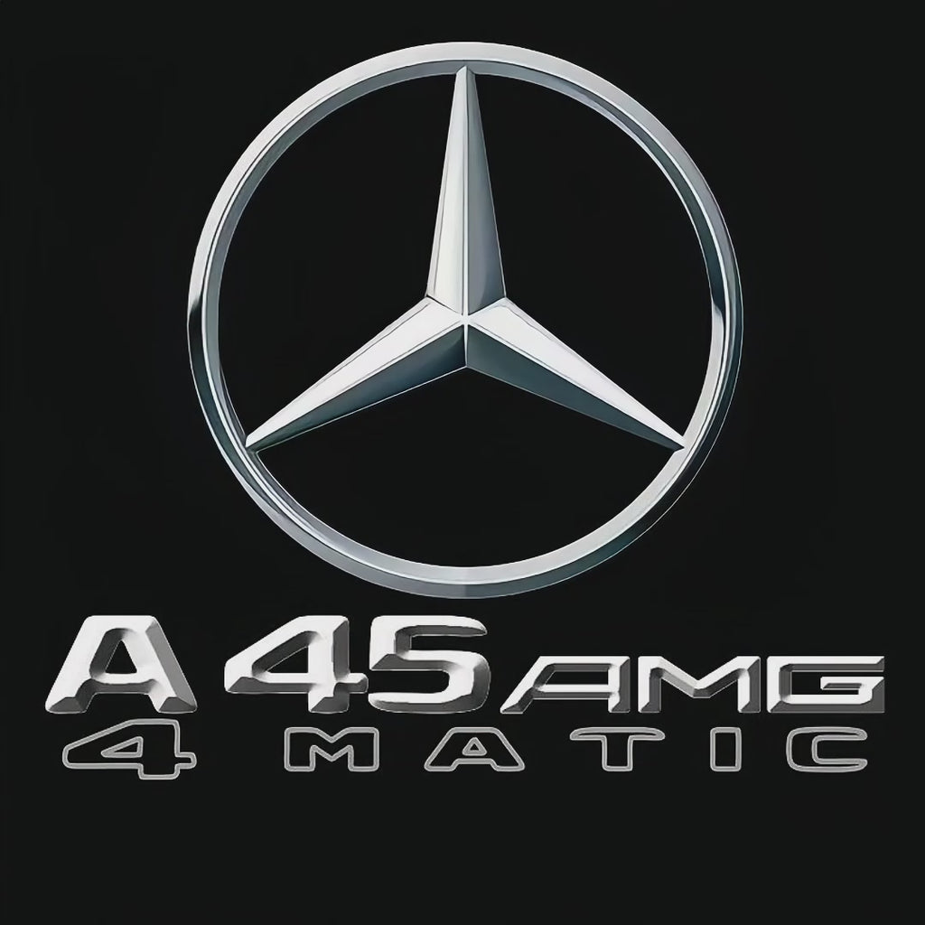 MERCEDES BENZ A45 AMG LOGO PROJECTOT LIGHTS  (quantity 1 = 1 set /2 door lights with 2 logo films)Nr.02M259