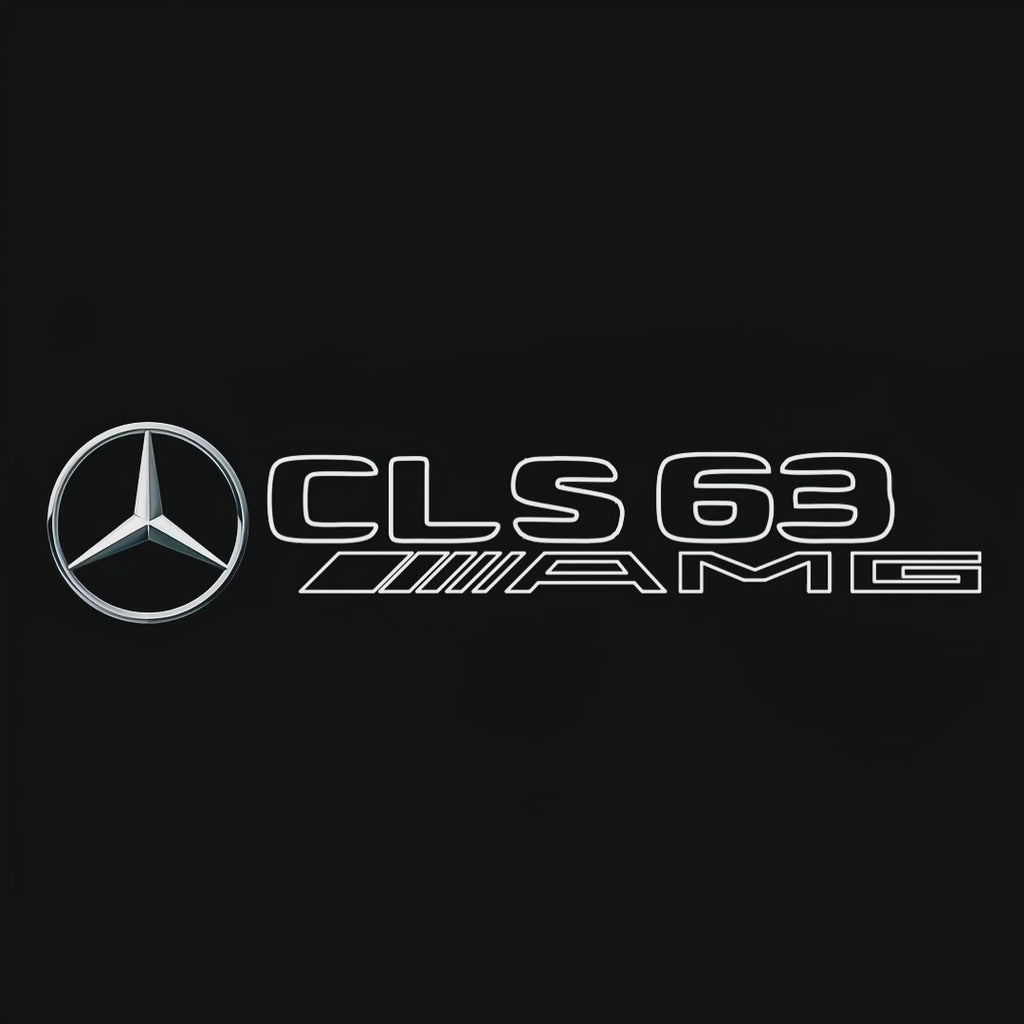 MERCEDES BENZ CLS63 AMG LOGO PROJECTOT LIGHTS  (quantity 1 = 1 set /2 door lights with 2 logo films)Nr.02M282