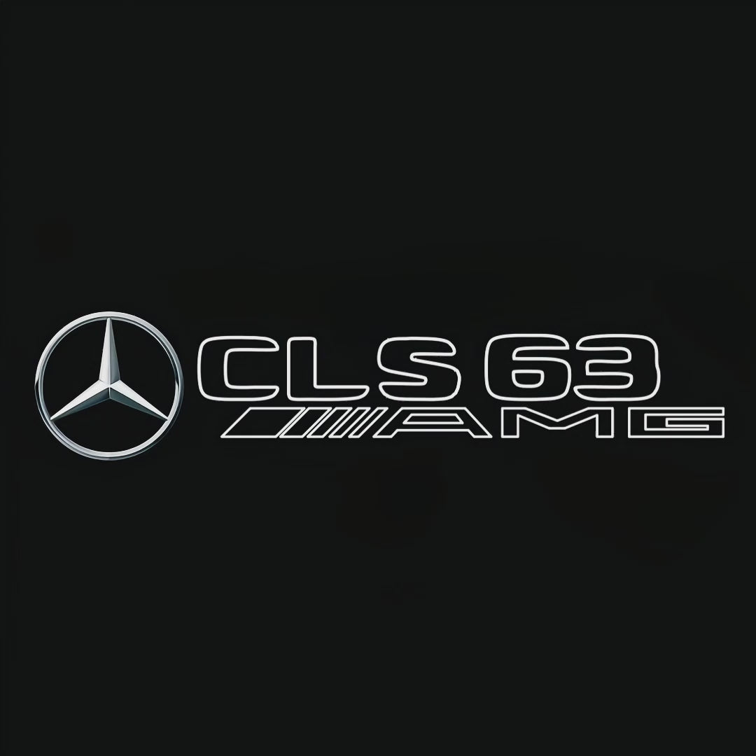 MERCEDES BENZ CLS63 AMG LOGO PROJECTOT LIGHTS  (quantity 1 = 1 set /2 door lights with 2 logo films)Nr.02M282