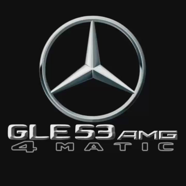 MERCEDES BENZ GLE53 AMG LOGO PROJECTOT LIGHTS  (quantity 1 = 1 set /2 door lights with 2 logo films)Nr.02M370