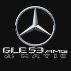 MERCEDES BENZ GLE53 AMG LOGO PROJECTOT LIGHTS  (quantity 1 = 1 set /2 door lights with 2 logo films)Nr.02M370