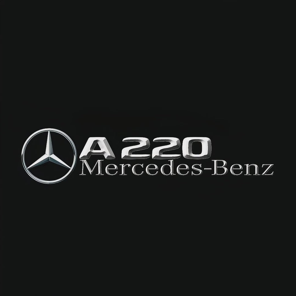 MERCEDES BENZ A220 LOGO PROJECTOT LIGHTS  (quantity 1 = 1 set /2 door lights with 2 logo films)Nr.02M026